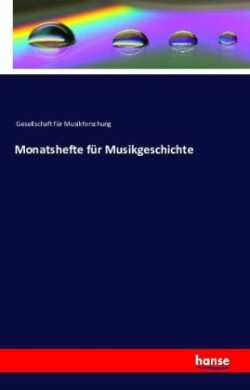 Monatshefte für Musikgeschichte