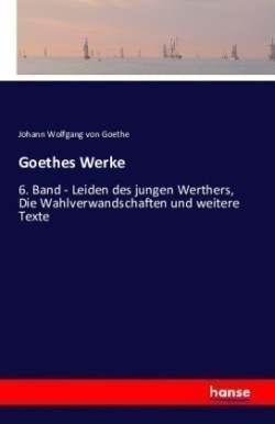 Goethes Werke 6. Band - Leiden des jungen Werthers, Die Wahlverwandschaften und weitere Texte