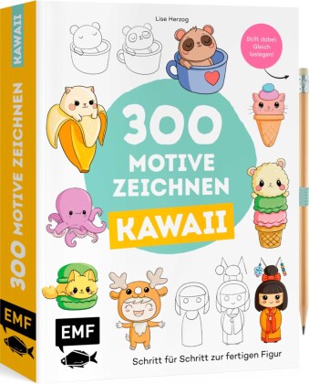 300 Motive zeichnen - Kawaii