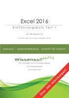 Excel 2016 - Einführungskurs Teil 1