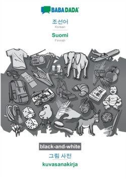 Korean (in Hangul script) - Suomi, visual dictionary, BW