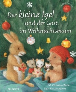 Der kleine Igel und der Gast im Weihnachtsbaum