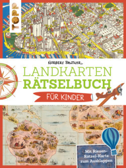 Landkarten Rätselbuch für Kinder