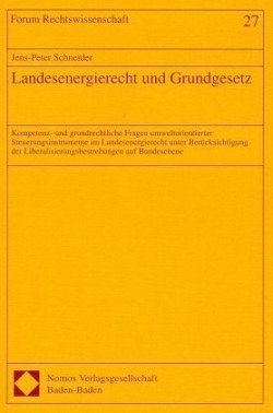 Landesenergierecht und Grundgesetz