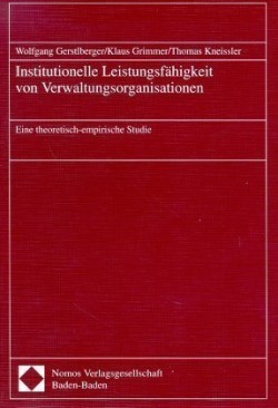 Institutionelle Leistungsfähigkeit von Verwaltungsorganisationen