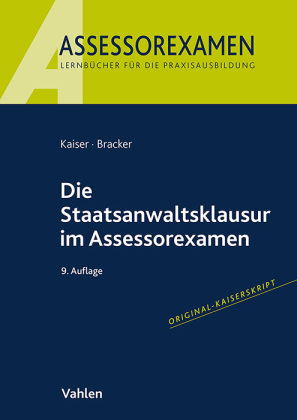 Die Staatsanwaltsklausur im Assessorexamen