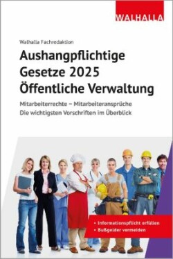 Aushangpflichtige Gesetze 2025 Öffentliche Verwaltung