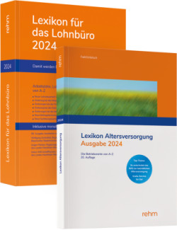 Buchpaket Lexikon für das Lohnbüro und Lexikon Altersversorgung 2024, m. 1 Buch, m. 1 Buch