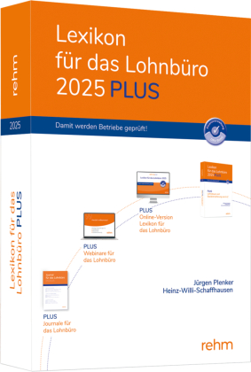 Lexikon für das Lohnbüro 2025 PLUS, m. 1 Buch, m. 1 Online-Zugang