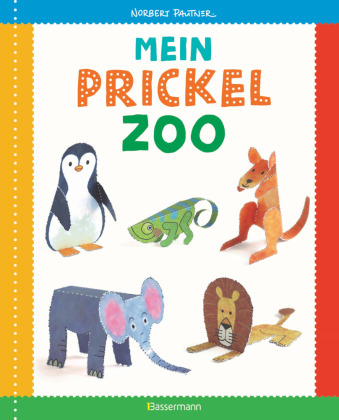 Tiere prickeln in 3D. Prickeln - Zum Basteln, Falten und spielen.