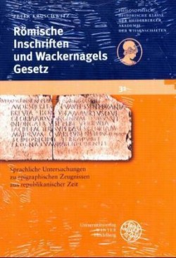 Römische Inschriften und Wackernagels Gesetz