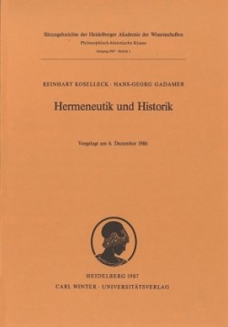 Hermeneutik und Historik