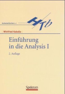 Einführung in die Analysis I