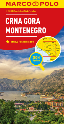 MARCO POLO Länderkarte Montenegro 1:250.000