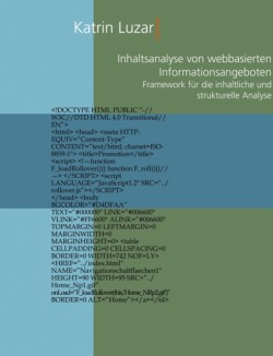 Inhaltsanalyse von webbasierten Informationsangeboten