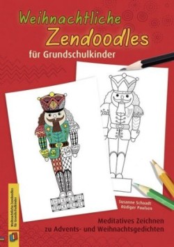 Weihnachtliche Zendoodles für Grundschulkinder