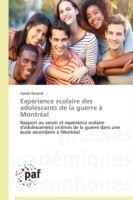 Expérience scolaire des adolescents de la guerre à Montréal