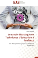 Le savoir didactique en Techniques d'éducation à l'enfance