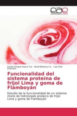 Funcionalidad del sistema proteína de frijol Lima y goma de Flamboyán