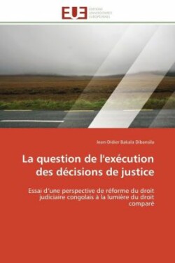 Question de l'Exécution Des Décisions de Justice