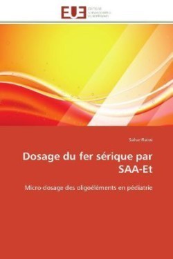 Dosage Du Fer S�rique Par Saa-Et