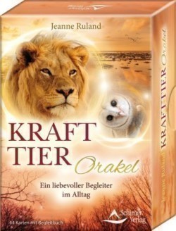 Krafttier-Orakel, 64 Orakelkarten u. Begleitbuch