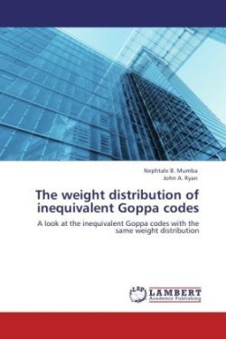 weight distribution of inequivalent Goppa codes