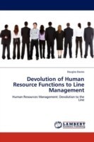 Devolution of Human Resource Functions to Line Management