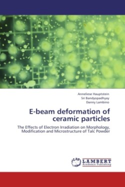 E-beam deformation of ceramic particles