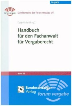 Handbuch für den Fachanwalt für Vergaberecht