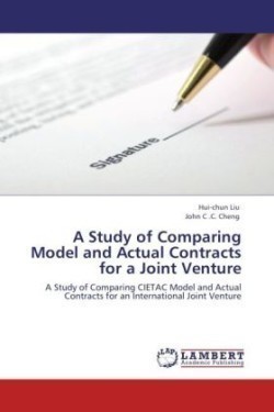 A Study of Comparing Model and Actual Contracts for a Joint Venture
