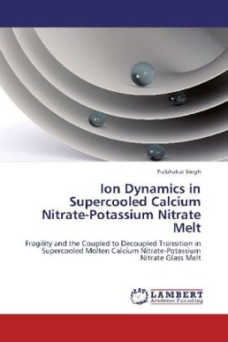 Ion Dynamics in Supercooled Calcium Nitrate-Potassium Nitrate Melt