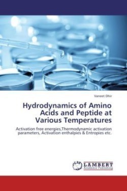 Hydrodynamics of Amino Acids and Peptide at Various Temperatures