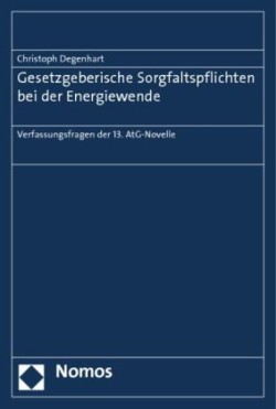 Gesetzgeberische Sorgfaltspflichten bei der Energiewende