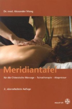 Meridiantafel für die Chinesische Massage, Tuinatherapie, Akupressur