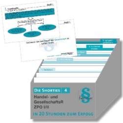 ZPO I/II Handels- und GesellschaftsR, Lernkarten