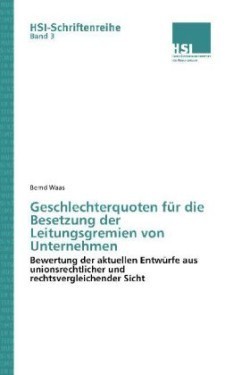 Geschlechterquoten für die Besetzung der Leitungsgremien von Unternehmen