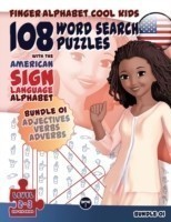 108 Word Search Puzzles with the American Sign Language Alphabet: Bundle 01 Adjectives, Verbs, Adverbs