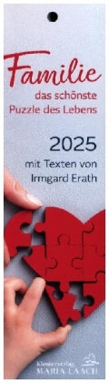 Lesezeichenkalender - Familie - das schönste Puzzle der Lebens 2025