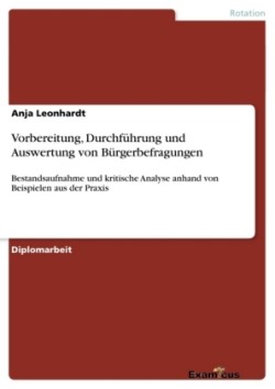 Vorbereitung, Durchführung und Auswertung von Bürgerbefragungen