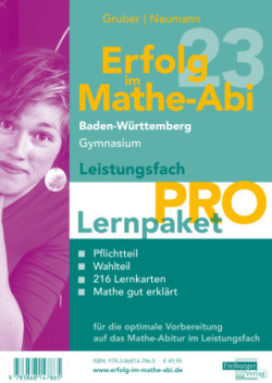 Erfolg im Mathe-Abi 2023 Lernpaket Leistungsfach 'Pro' Baden-Württemberg Gymnasium, 4 Teile