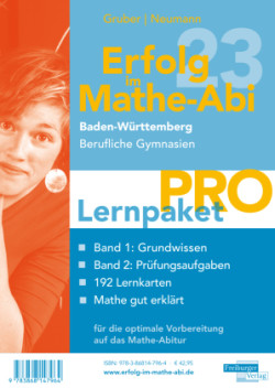 Erfolg im Mathe-Abi 2023 Lernpaket 'Pro' Baden-Württemberg Berufliche Gymnasien, 4 Teile