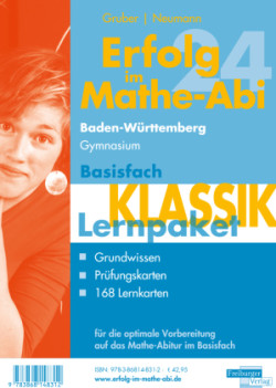 Erfolg im Mathe-Abi 2024 Lernpaket Basisfach 'Klassik' Baden-Württemberg Gymnasium, 3 Teile