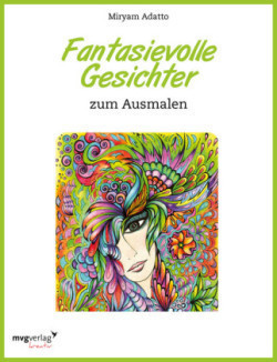 Fantasievolle Gesichter zum Ausmalen