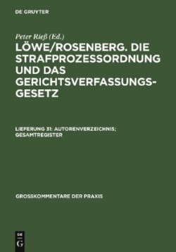 Autorenverzeichnis; Gesamtregister