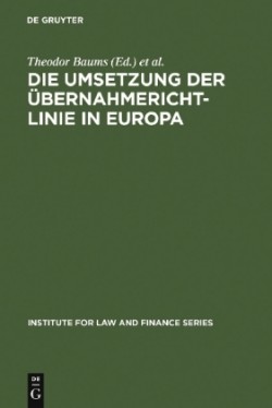 Umsetzung der Übernahmerichtlinie in Europa