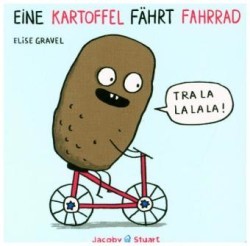 Eine Kartoffel fährt Fahrrad