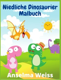 Niedliche Dinosaurier Malbuch