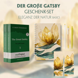 Der Große Gatsby Geschenkset - 2 Bücher (mit Audio-Online) + Eleganz der Natur Schreibset Basics, m. 1 Beilage, m. 1 Buch