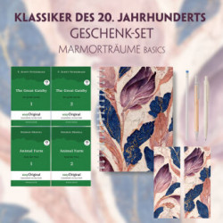 Klassiker des 20. Jahrhunderts Geschenkset - 4 Bücher (mit Audio-Online) + Marmorträume Schreibset Basics, m. 4 Beilage, m. 4 Buch